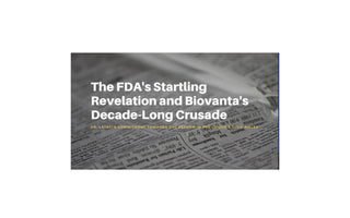 Awakening to Truth: The FDA's Startling Revelation and Biovanta's Decade-Long Crusade Against Ineffective OTC Ingredients
